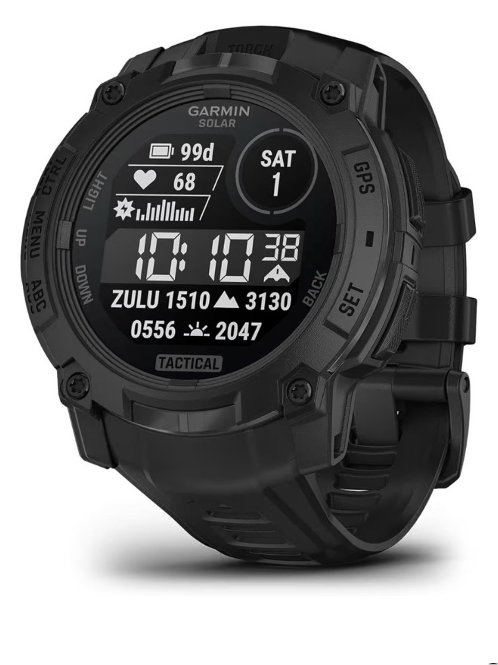 Garmin Instinct® 3 Tactical, Solar, 45mm, Black